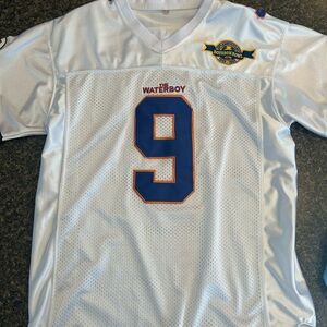 WATERBOY JERSEY White Football Jersey with Blue Number 9